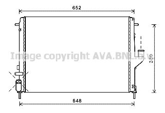 AVA QUALITY COOLING Radiators, Motora dzesēšanas sistēma RT2478